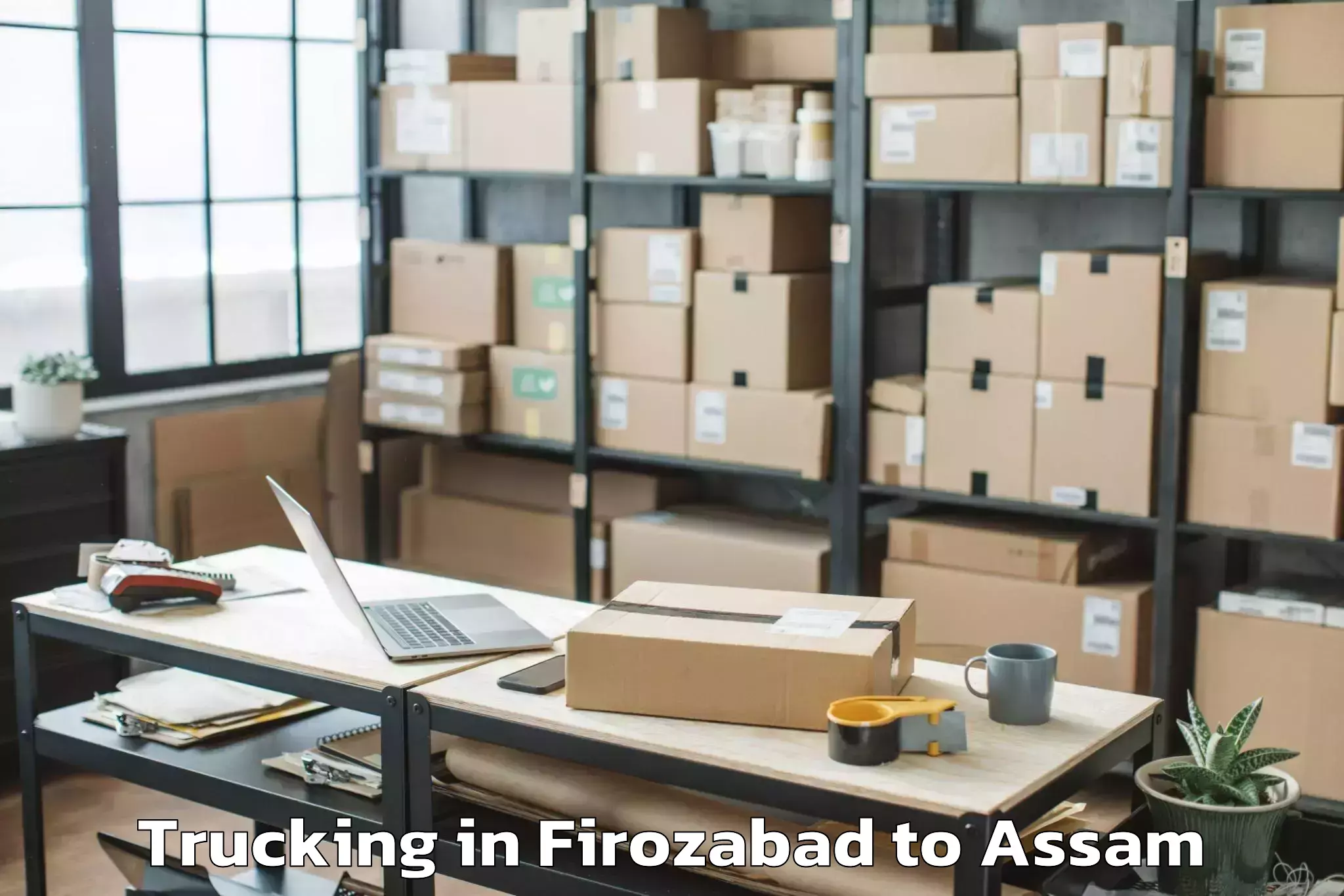 Book Firozabad to Guwahati Trucking